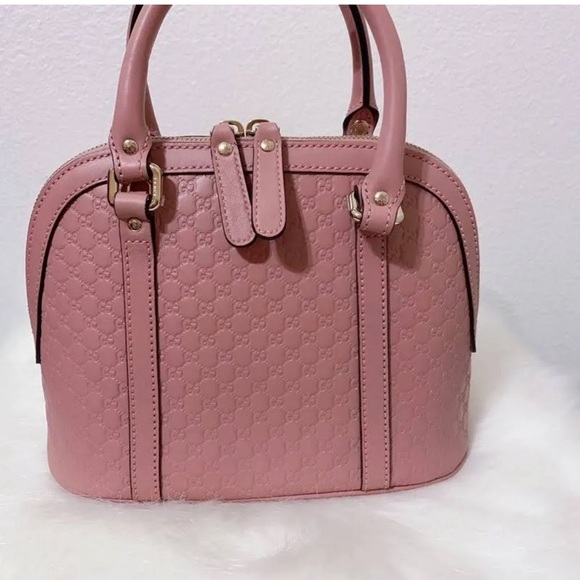 💯 Gucci 🌸 Mini Mauve Pink Crossbody Bag - Picture 12 of 13